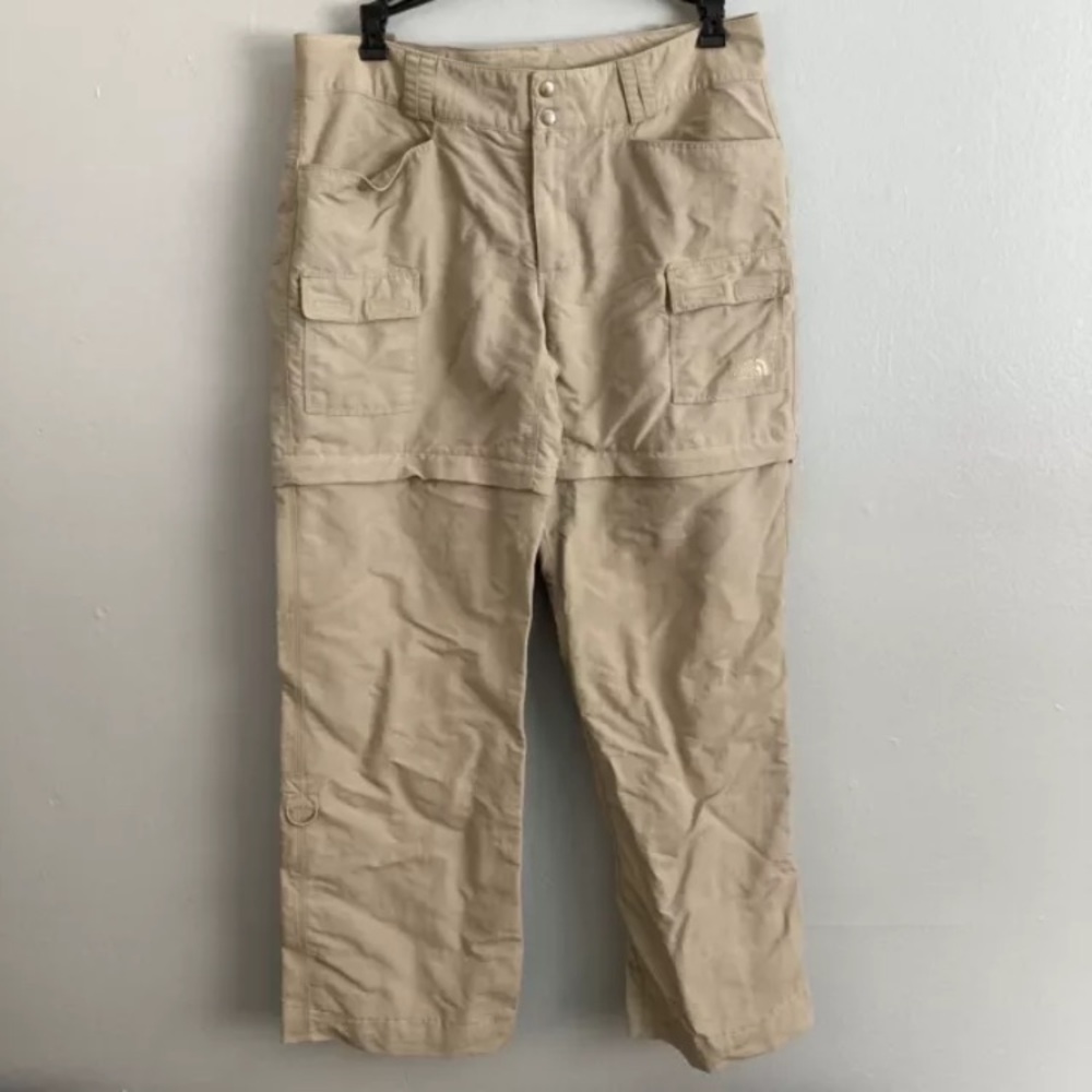 The North Face Women’s Convertible Pants Hiking Tan Size 8 Regular (hem 1 Inch)